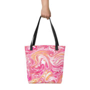 Pink Swirl Tote Bag - Image 2