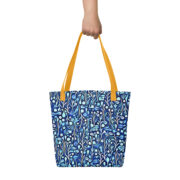 Dark Blue Abstract Tote Bag - Image 2