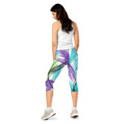 Neon Sketch Capri Leggings - Image 4
