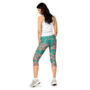 Teal Edge Capri Leggings - Image 4