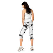 Monochrome Pop Capri Leggings - Image 4