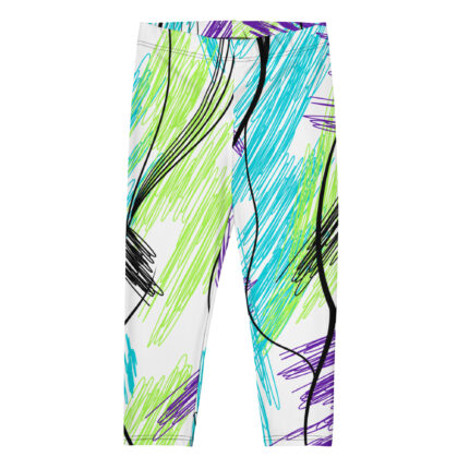 Neon Sketch Capri Leggings