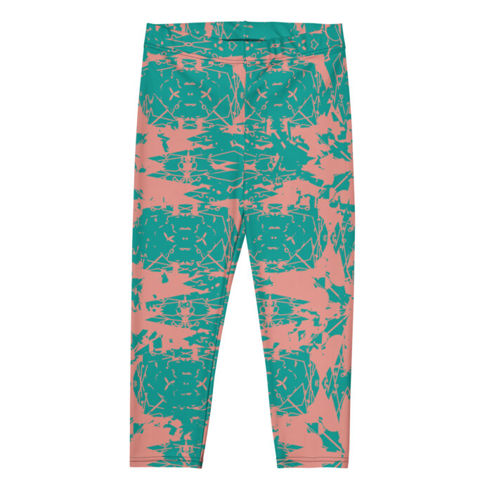 Teal Edge Capri Leggings - Image 1