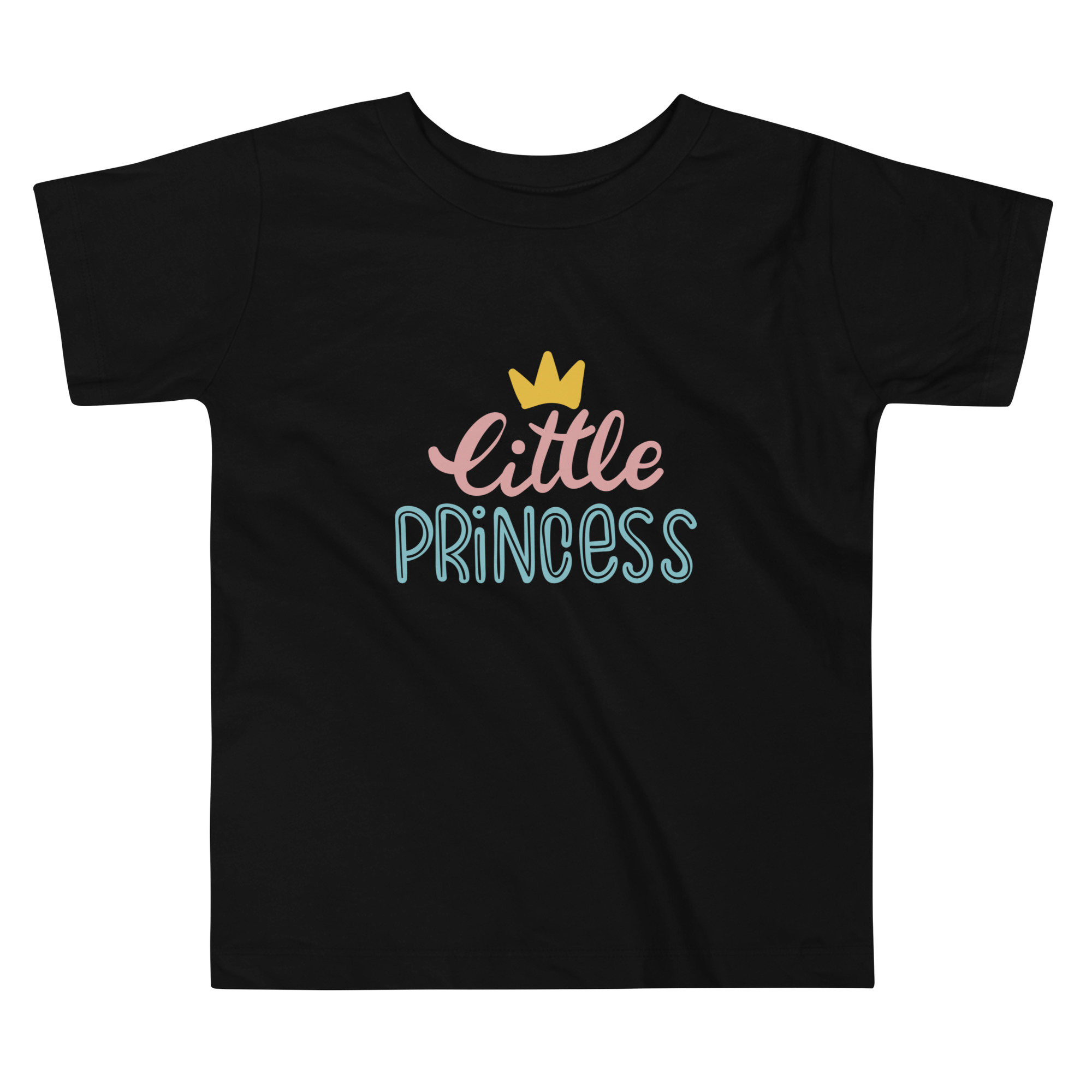 toddler-staple-tee-black-front-68c05d772cf85.jpg Crown Little Princess Tee - Image 1